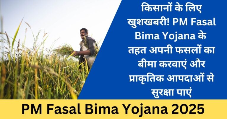 PM Fasal Bima Yojana 2025 | प्रधानमंत्री फसल बीमा योजना ऑनलाइन आवेदन