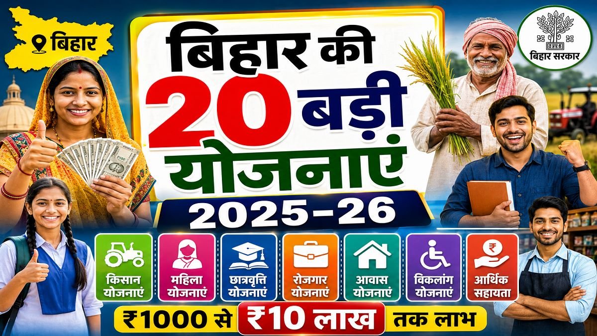 Bihar Sarkari Yojana 2025-26 बिहार की सभी योजनाओं की जानकारी Sarkari Mantra