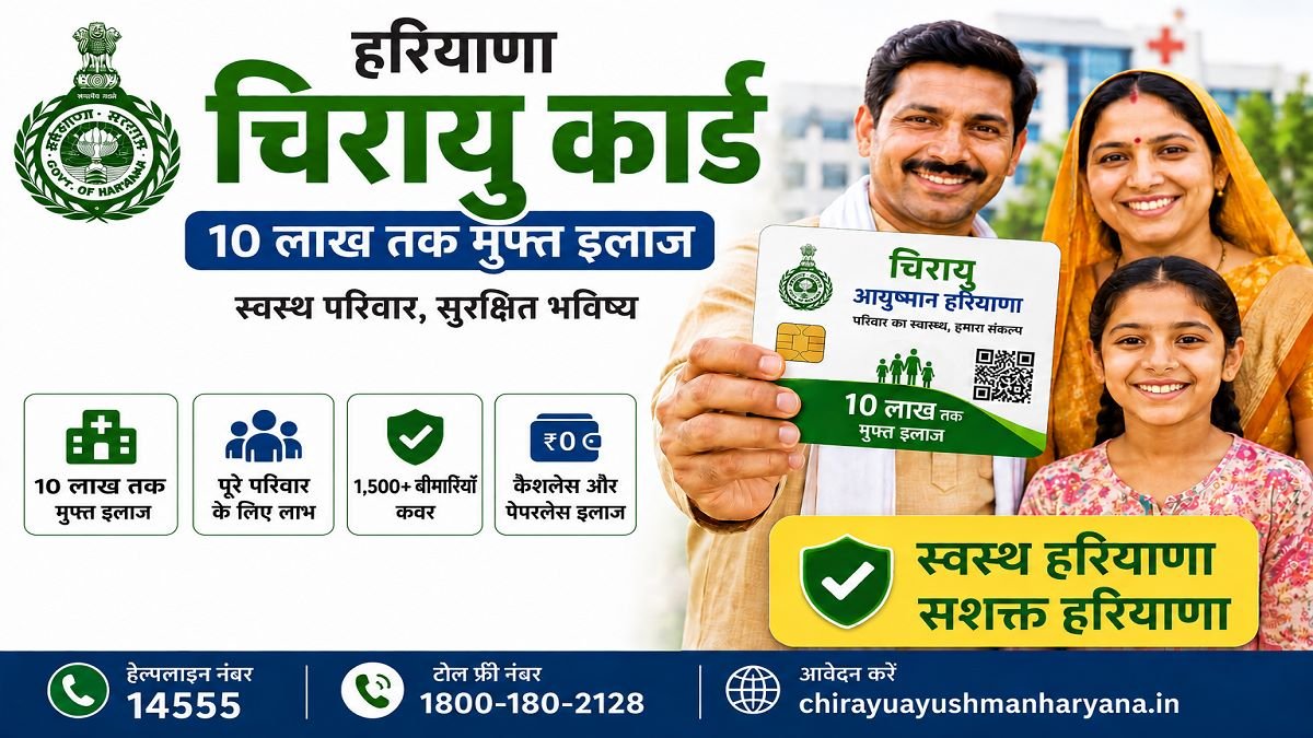 Haryana Chirayu Card 2026: Download, Apply, Status