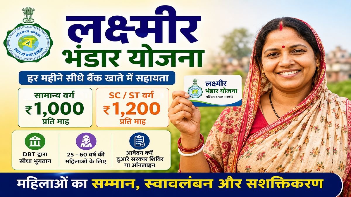 Lakshmir Bhandar Yojana – पश्चिम बंगाल की महिलाओं को ₹1200/माह