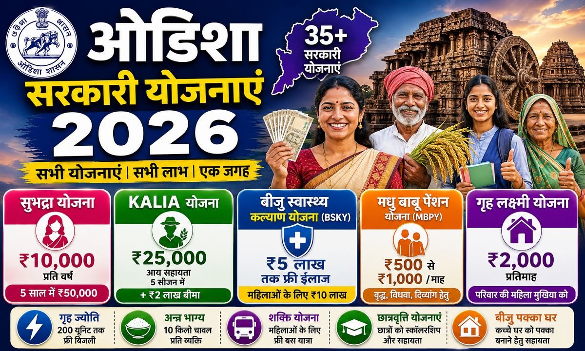 Odisha Sarkari Yojana 2026 List