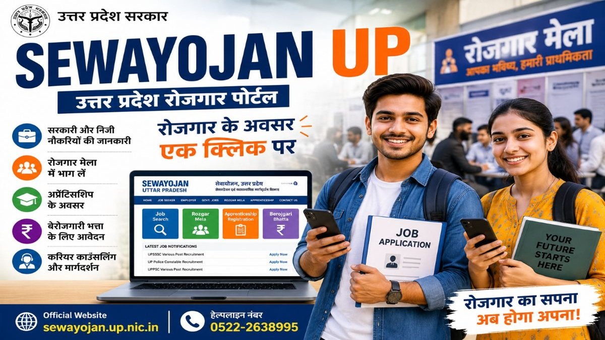 Sewayojan UP Portal 2026 – Rojgar Mela, Job Seeker Registration sewayojan.up.nic.in