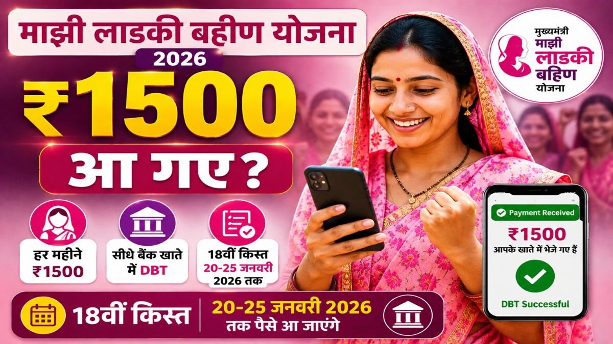 Majhi Ladki Bahin Yojana 2026 ₹1500 installment January date status check Maharashtra scheme