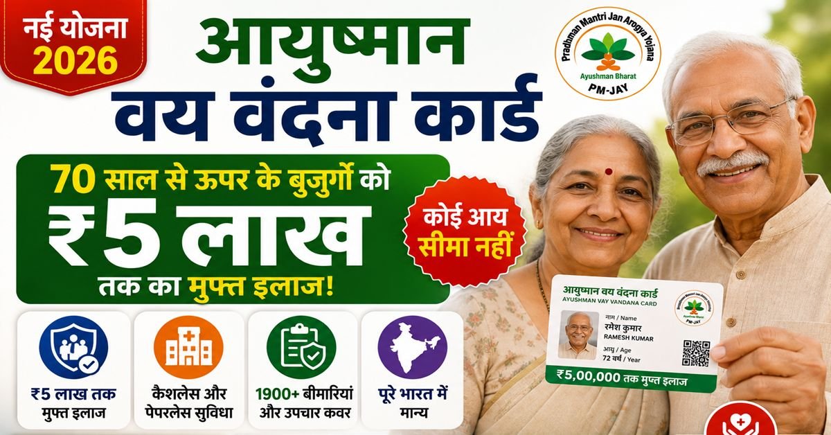 ayushman vay vandana card — 70 साल से ऊपर के बुजुर्ग दंपत्ति अस्पताल में कैशलेस इलाज का लाभ उठाते हुए